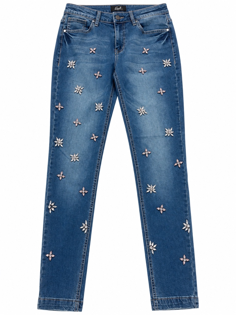 Earl Jeans Women’s Size 8 Rhinestone Embellished Skinny Jeans Y2K Bling